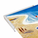 Plages De France-VINAPP122839 Framed Print 20"x12" by Vintage Apple Collection