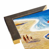 Plages De France-VINAPP122839 Framed Print 20"x12" by Vintage Apple Collection