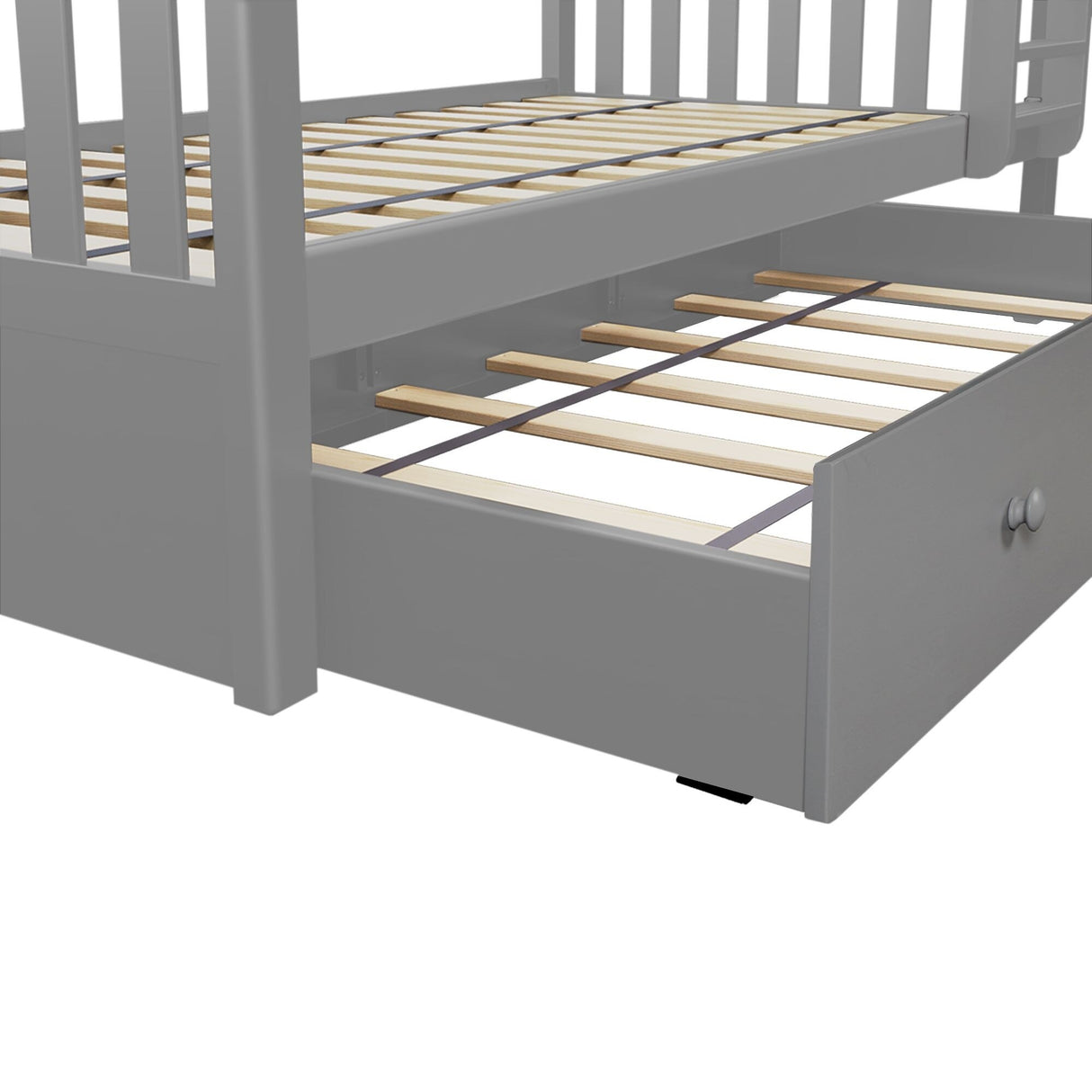 Plank and Beam Twin over Full Bunk Bed with Trundle