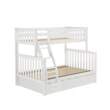 Plank and Beam Twin over Full Bunk Bed with Trundle