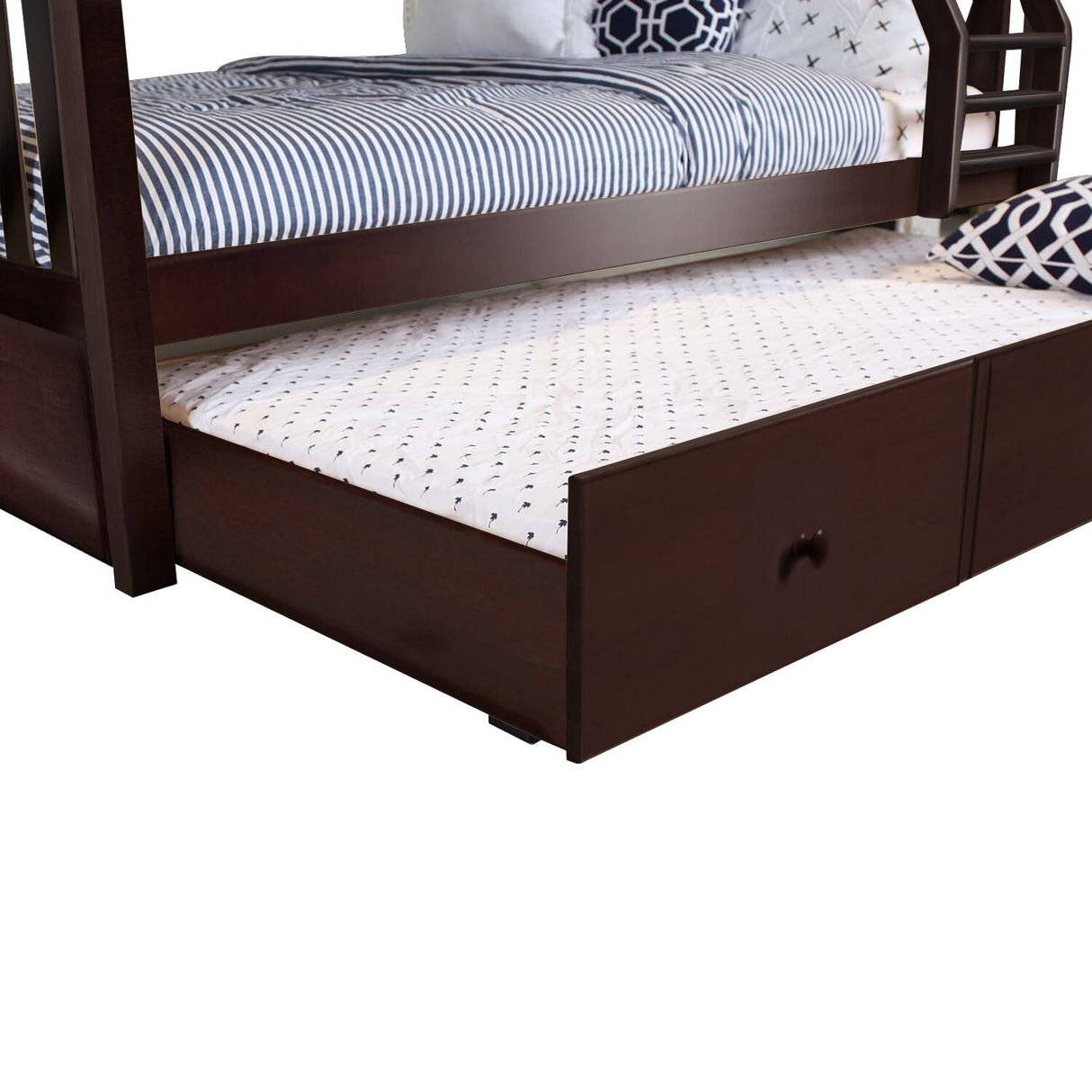 Plank and Beam Twin over Full Bunk Bed with Trundle