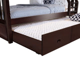 Plank and Beam Twin over Full Bunk Bed with Trundle