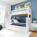 Plank and Beam Twin over Full Bunk Bed with Trundle