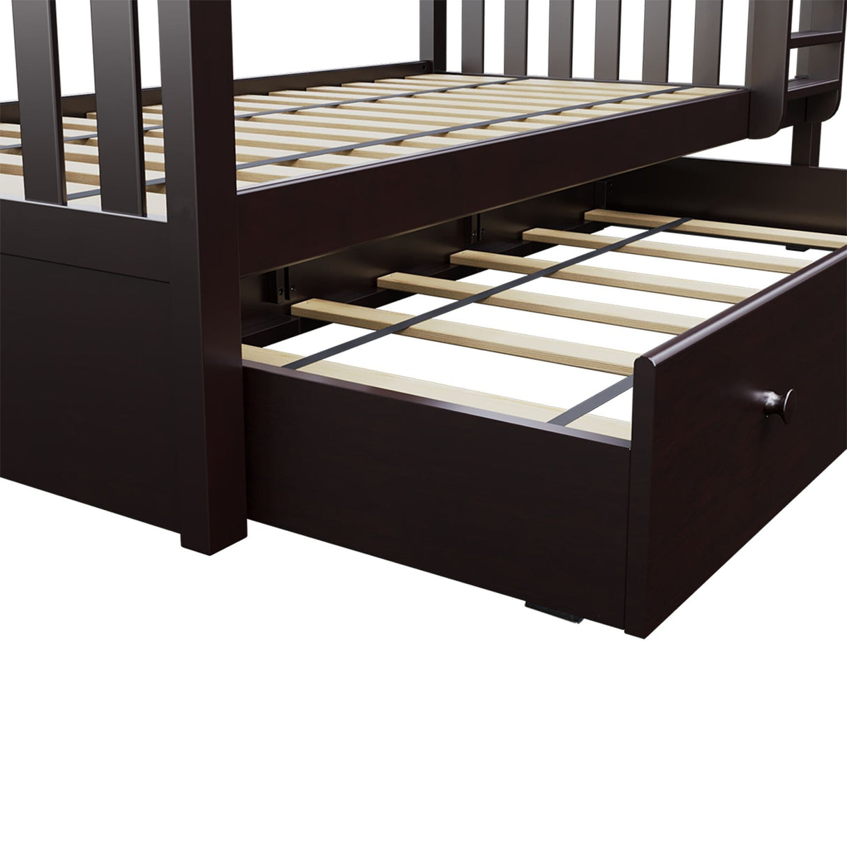 Plank and Beam Twin over Full Bunk Bed with Trundle