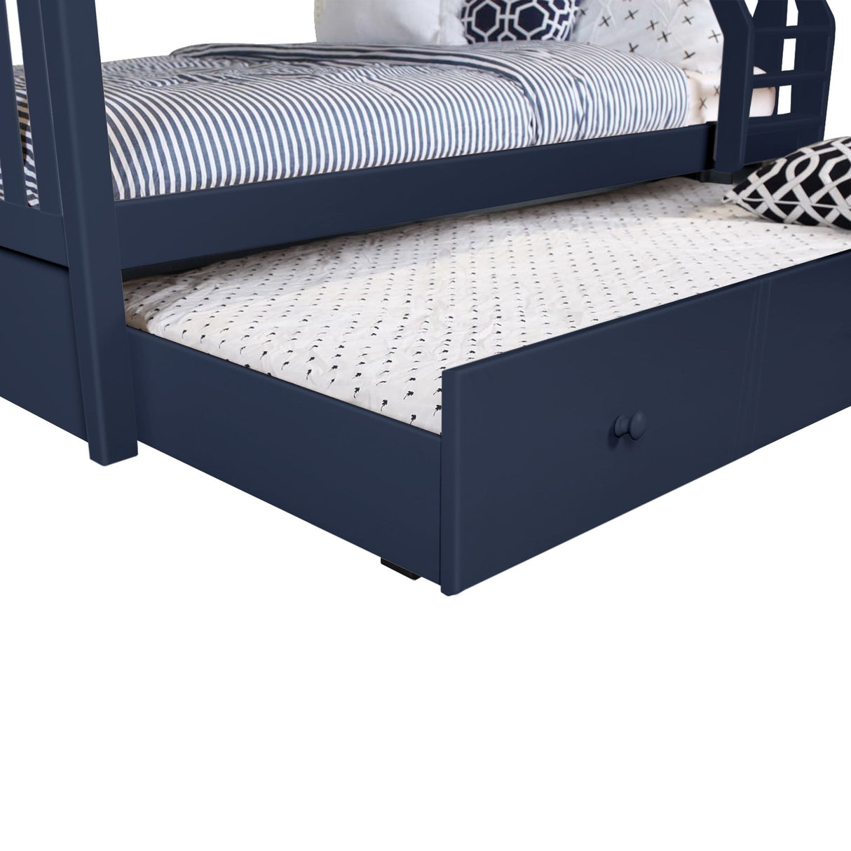 Plank and Beam Twin over Full Bunk Bed with Trundle