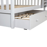 Plank and Beam Twin over Full Bunk Bed with Trundle
