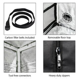 Plant Growing Green and Black Tent Grow Tent Kits with Window - Green & Black