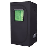 Plant Growing Green and Black Tent Grow Tent Kits with Window - Green & Black