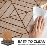 Plastic Composite Deck Tiles Set of 35pcs, Composite Decking Resist Rust, Water, Weather, Easy to DIY & Maintain,12x12"