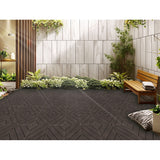 Plastic Composite Deck Tiles Set of 35pcs, Composite Decking Resist Rust, Water, Weather, Easy to DIY & Maintain,12x12i