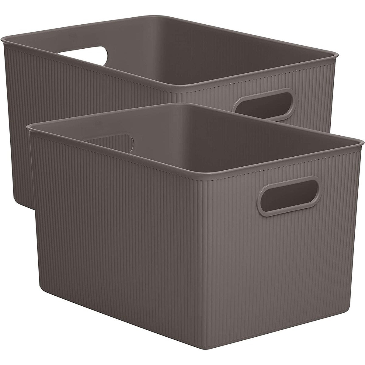 Plastic Cube Set of 2 - 15"W x 9"H x 11.5"D