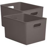 Plastic Cube Set of 2 - 15"W x 9"H x 11.5"D