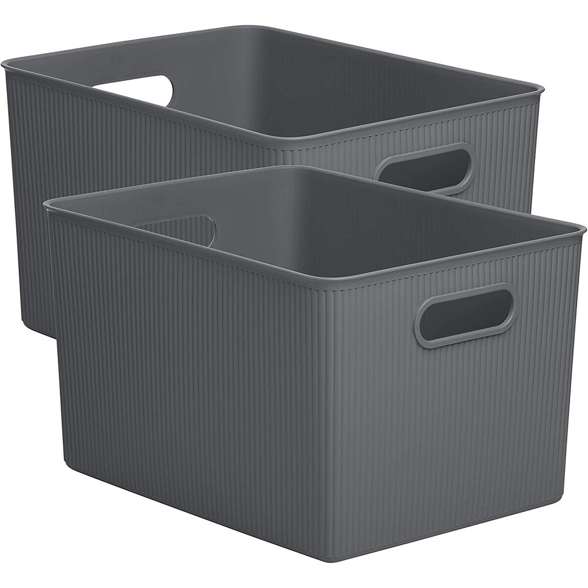 Plastic Cube Set of 2 - 15"W x 9"H x 11.5"D