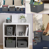 Plastic Cube Set of 2 - 15"W x 9"H x 11.5"D