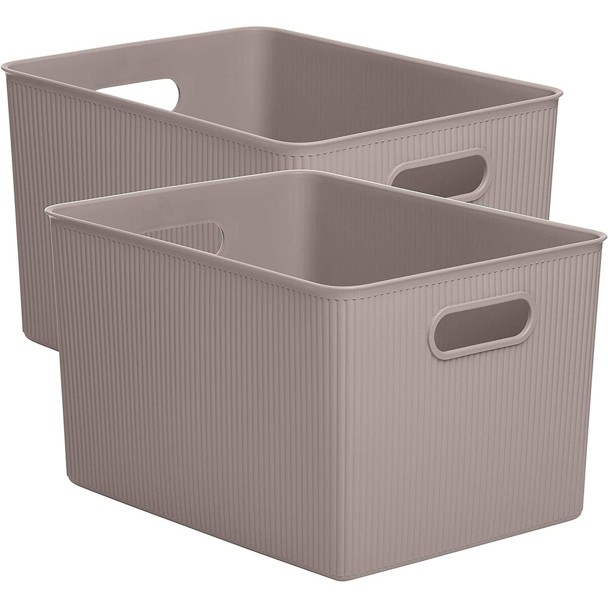 Plastic Cube Set of 2 - 15"W x 9"H x 11.5"D