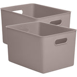 Plastic Cube Set of 2 - 15"W x 9"H x 11.5"D