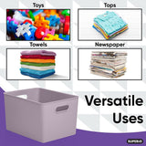 Plastic Cube Set of 2 - 15"W x 9"H x 11.5"D