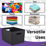 Plastic Cube Set of 2 - 15"W x 9"H x 11.5"D