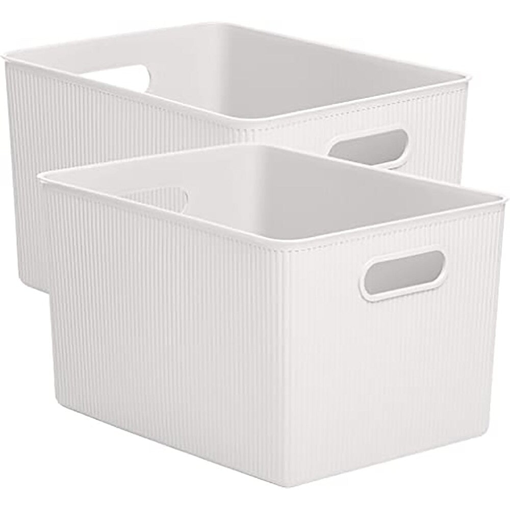 Plastic Cube Set of 2 - 15"W x 9"H x 11.5"D