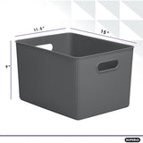 Plastic Cube Set of 2 - 15"W x 9"H x 11.5"D