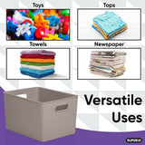 Plastic Cube Set of 2 - 15"W x 9"H x 11.5"D