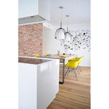 Plastic Eiffel With Arm Chairs Chrome Wire Legs (Set of 2)