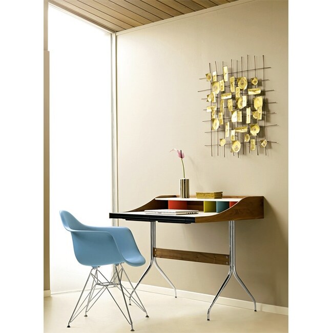Plastic Eiffel With Arm Chairs Chrome Wire Legs (Set of 2)