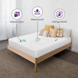 Plastic Mattress Protector Zippered, Waterproof Vinyl Mattress Cover,
