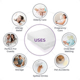 Plastic Mattress Protector Zippered, Waterproof Vinyl Mattress Cover,