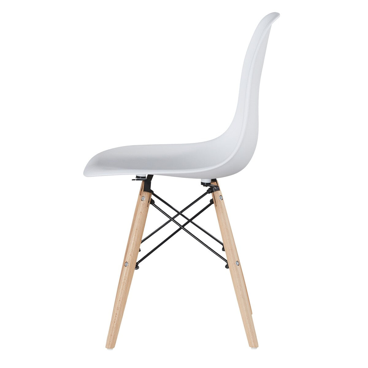 Plastic living room chair set of 1