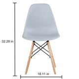 Plastic living room chair set of 1