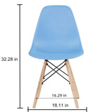 Plastic living room chair set of 1
