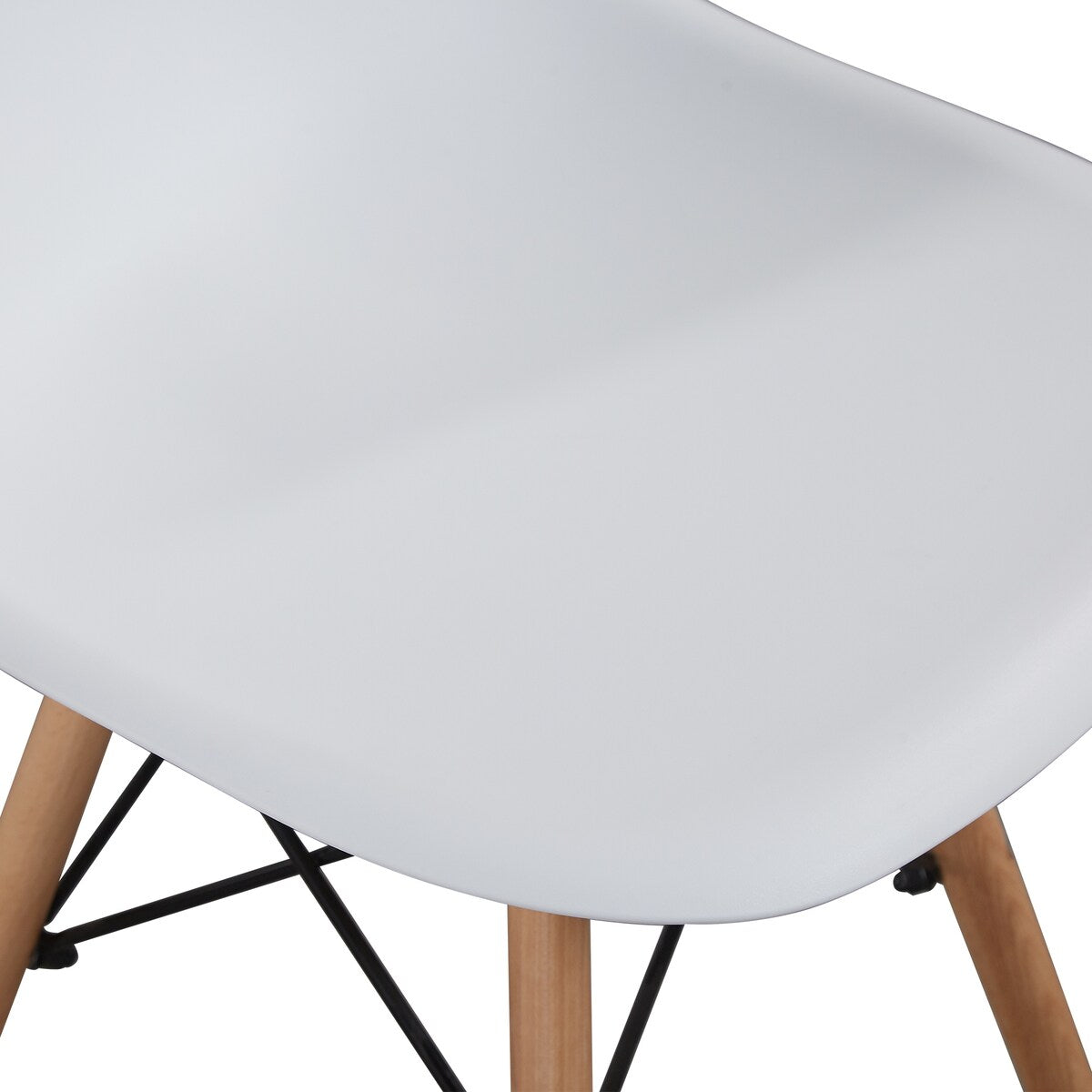 Plastic living room chair set of 1