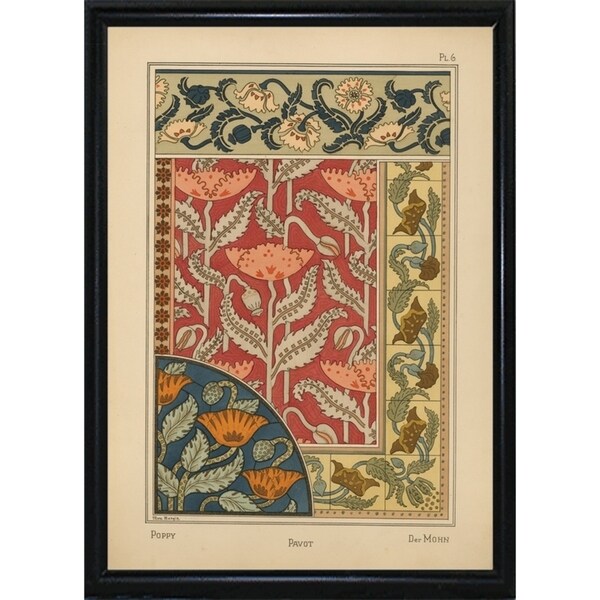Plate 06 - Poppy-VINAPP115288 Print 24"x17" by Vintage Apple Collection