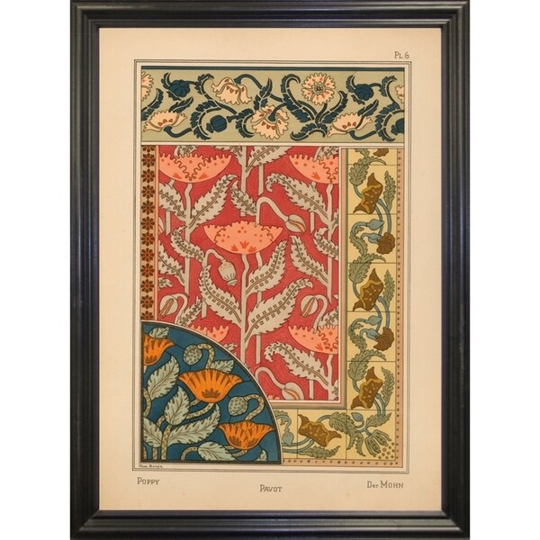 Plate 06 - Poppy-VINAPP115288 Print 24"x17" by Vintage Apple Collection