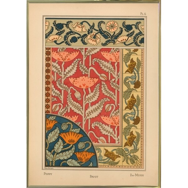 Plate 06 - Poppy-VINAPP115288 Print 24"x17" by Vintage Apple Collection