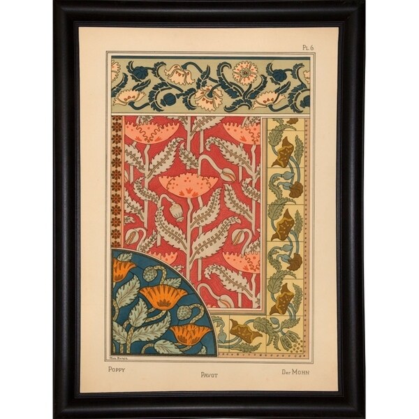 Plate 06 - Poppy-VINAPP115288 Print 24"x17" by Vintage Apple Collection