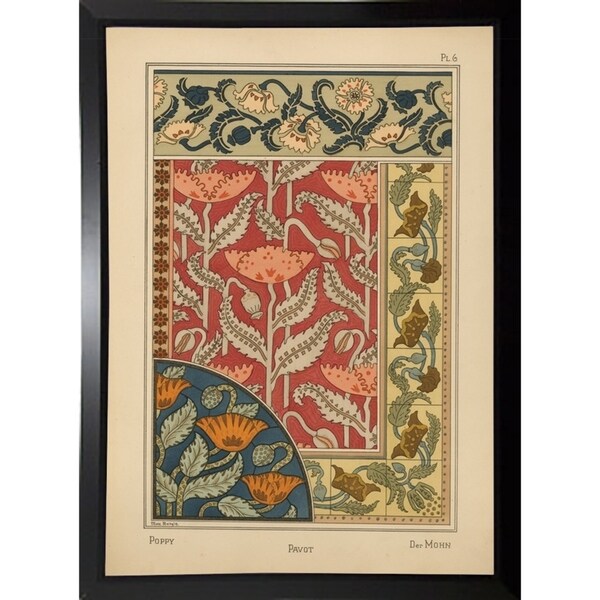 Plate 06 - Poppy-VINAPP115288 Print 24"x17" by Vintage Apple Collection