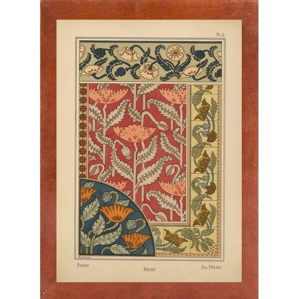 Plate 06 - Poppy-VINAPP115288 Print 24"x17" by Vintage Apple Collection