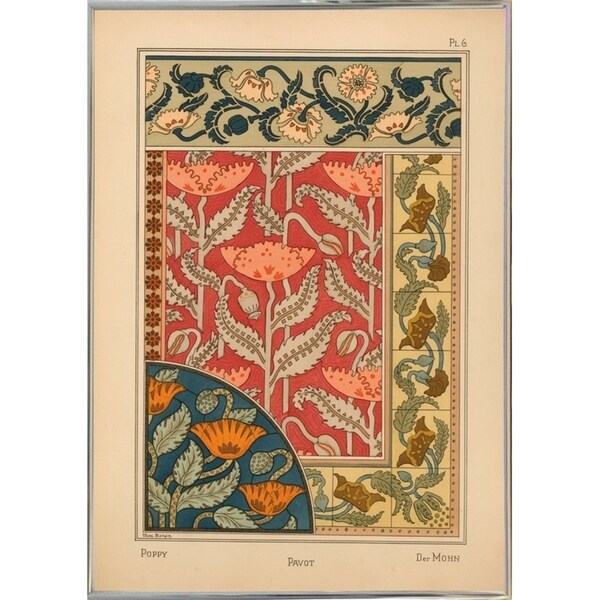 Plate 06 - Poppy-VINAPP115288 Print 24"x17" by Vintage Apple Collection