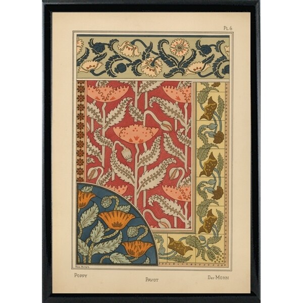 Plate 06 - Poppy-VINAPP115288 Print 24"x17" by Vintage Apple Collection