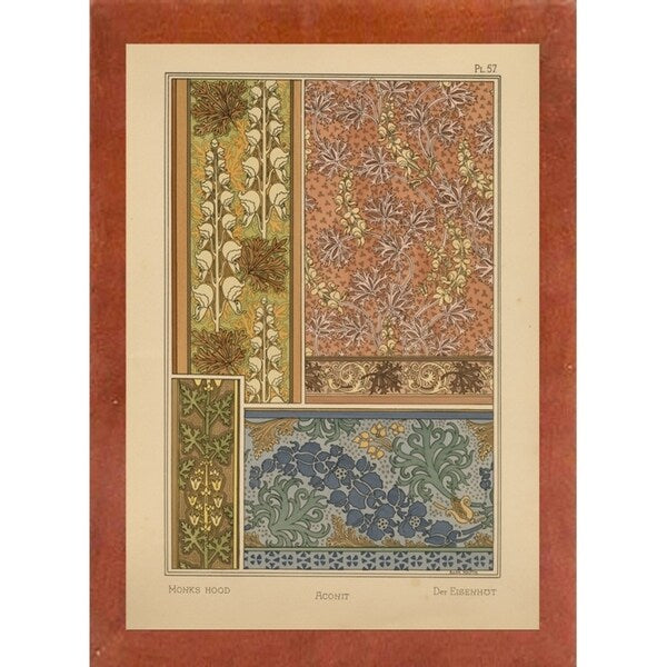 Plate 57 - Monks-hood-VINAPP115337 Print 24"x17" by Vintage Apple Collection