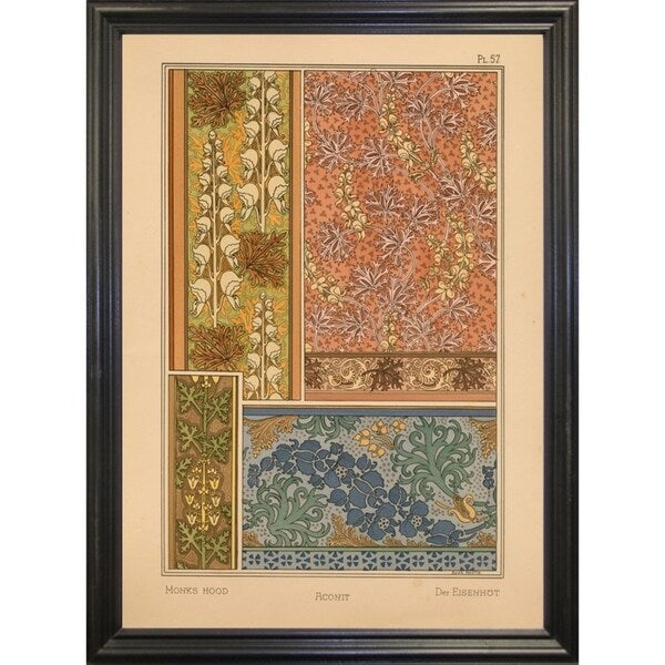 Plate 57 - Monks-hood-VINAPP115337 Print 24"x17" by Vintage Apple Collection