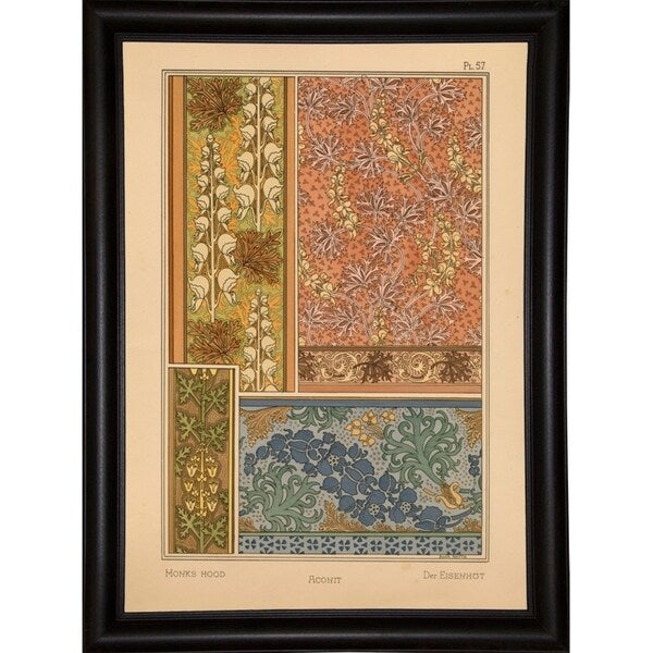 Plate 57 - Monks-hood-VINAPP115337 Print 24"x17" by Vintage Apple Collection