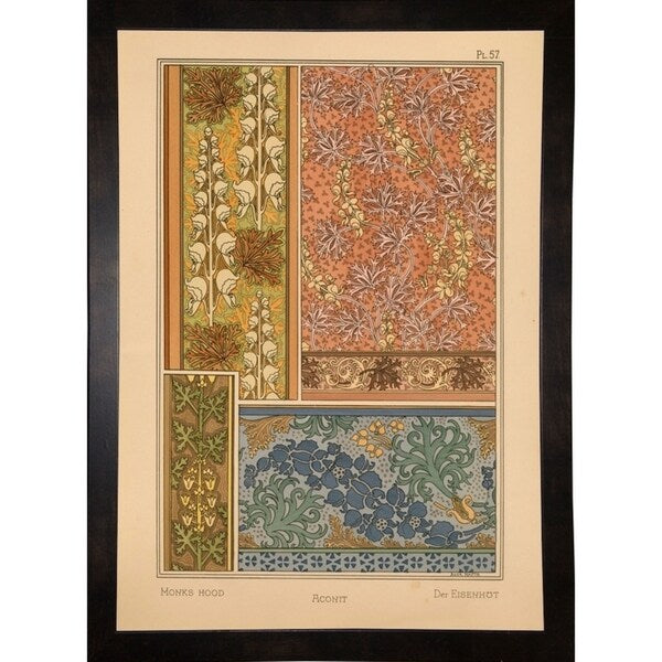 Plate 57 - Monks-hood-VINAPP115337 Print 24"x17" by Vintage Apple Collection