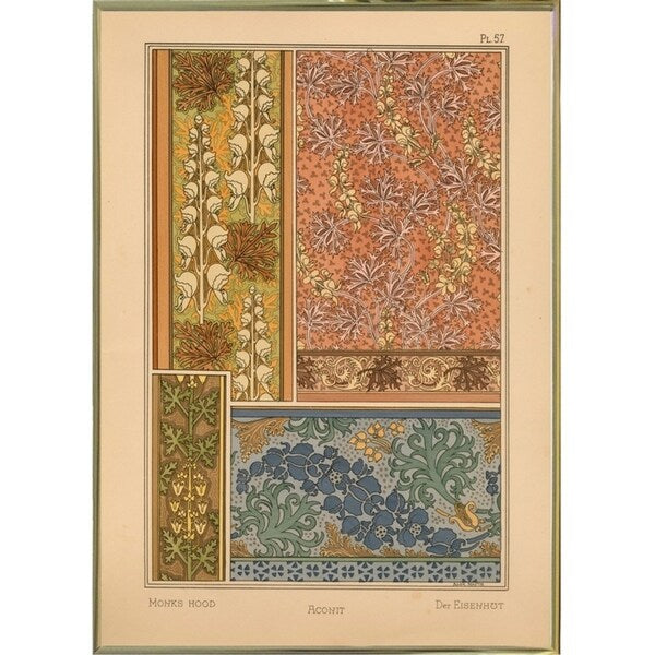 Plate 57 - Monks-hood-VINAPP115337 Print 24"x17" by Vintage Apple Collection