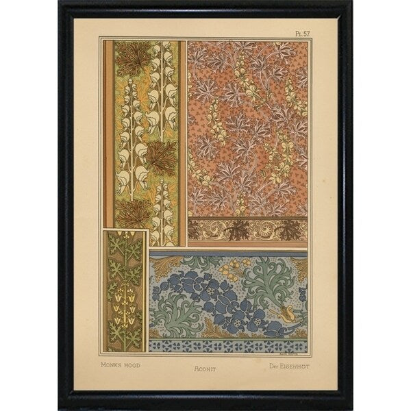 Plate 57 - Monks-hood-VINAPP115337 Print 24"x17" by Vintage Apple Collection