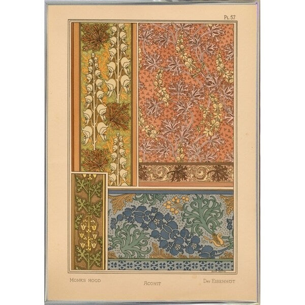 Plate 57 - Monks-hood-VINAPP115337 Print 24"x17" by Vintage Apple Collection