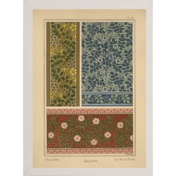 Plate 69 - Wild Rose-VINAPP115349 Print 34.5"x24.5" by Vintage Apple Collection