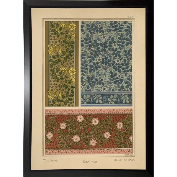 Plate 69 - Wild Rose-VINAPP115349 Print 34.5"x24.5" by Vintage Apple Collection